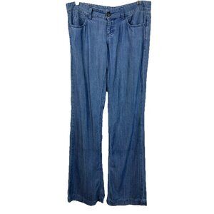 42 Auth Gucci Low Rise Relaxed Fit Boyfriend Pant Flare 70s Style Soft Denim